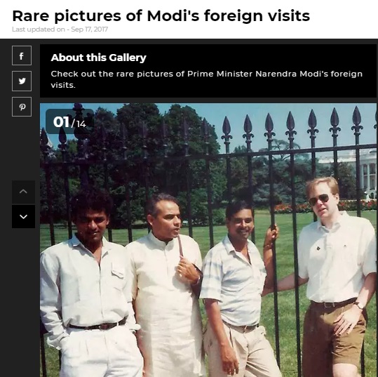 It is Union minister G Kishan Reddy with Prime Minister Narendra Modi in the photo taken outside the White House in 1994, not alleged conman Kiran Patel.   