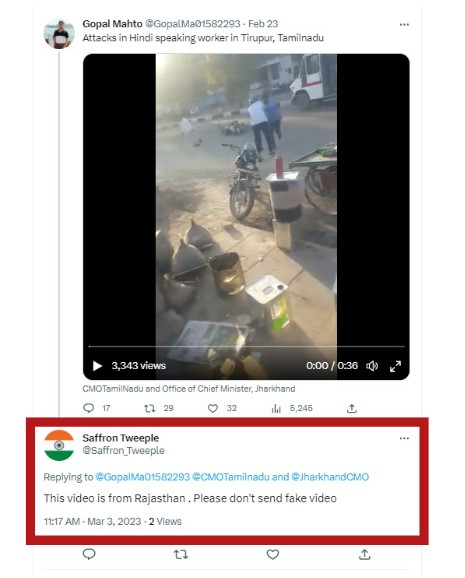 Hindi Speaking Migrants In Tamil Nadu