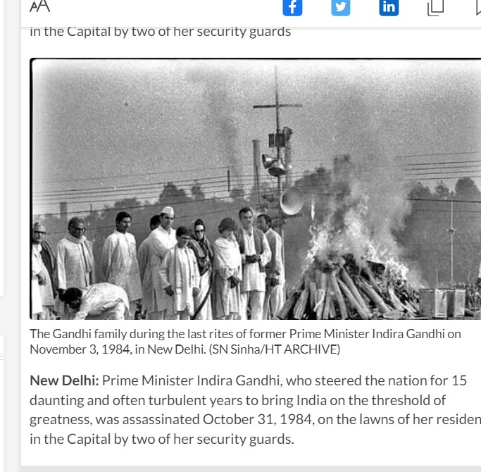 Screen grab of Hindustan Times's report 