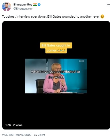 Bill Gates’s interview with an Australian news channel was edited to make it seem like he was deflecting uncomfortable questions regarding Covid vaccines and his work with computers.