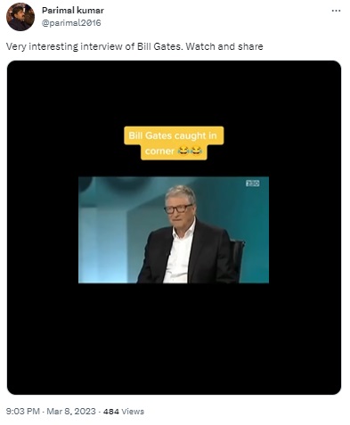 Bill Gates’s interview with an Australian news channel was edited to make it seem like he was deflecting uncomfortable questions regarding Covid vaccines and his work with computers.