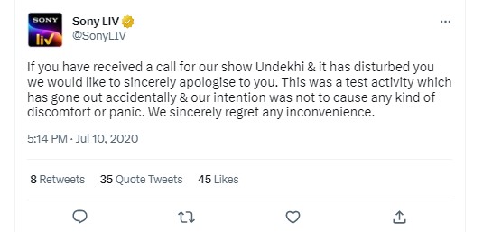 Screengrab from tweet by @SonyLIV