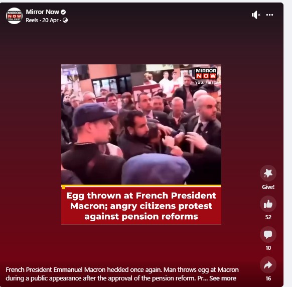 French President Macron