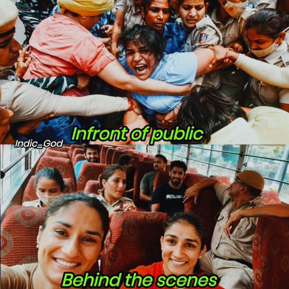 டெல்லியில் கைதான மல்யுத்த வீரர்கள்