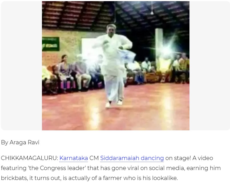 Siddaramaiah Dancing 