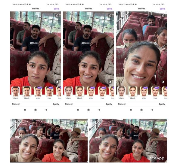 ದೆಹಲಿ ಪೊಲೀಸರು ಬಂಧಿಸಿದ ವೇಳೆ ವಿನೇಶ್ ಫೋಗಟ್, ಸಂಗೀತಾ ಫೋಗಟ್ ಫೋಟೋ ವೈರಲ್