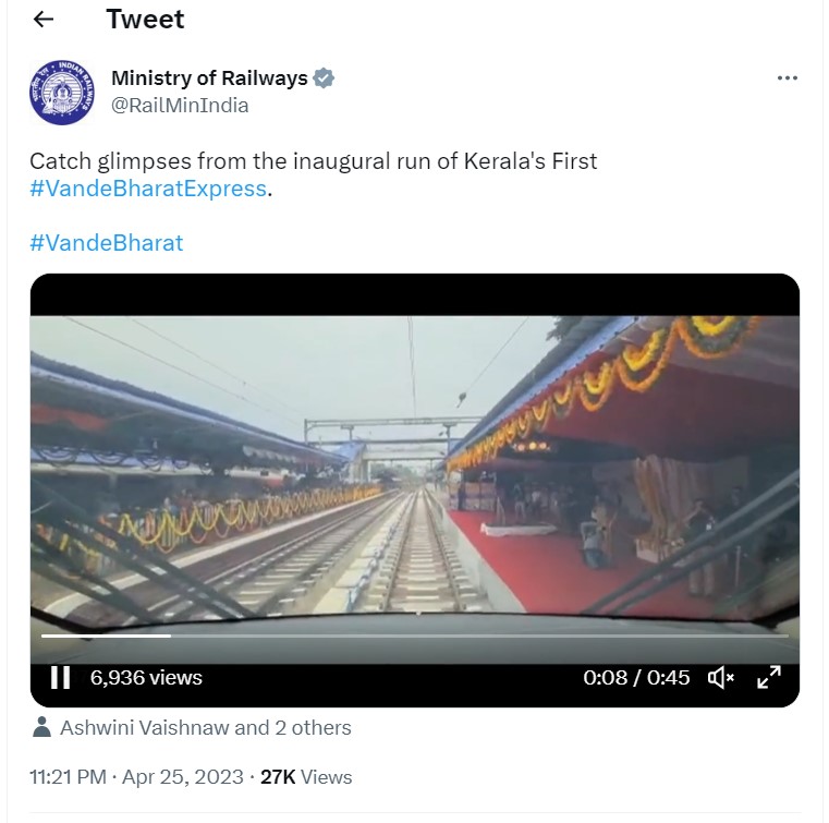 Courtesy:Twitter@@RailMinIndia