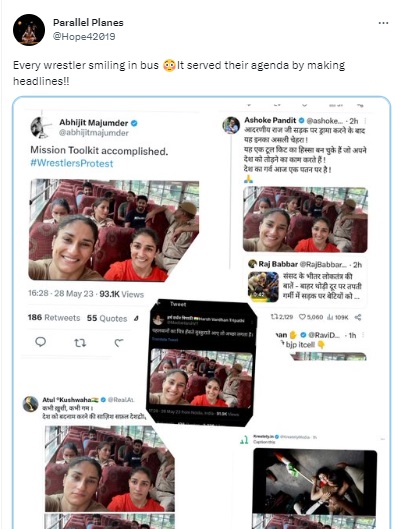 ದೆಹಲಿ ಪೊಲೀಸರು ಬಂಧಿಸಿದ ವೇಳೆ ವಿನೇಶ್ ಫೋಗಟ್, ಸಂಗೀತಾ ಫೋಗಟ್ ಫೋಟೋ ವೈರಲ್