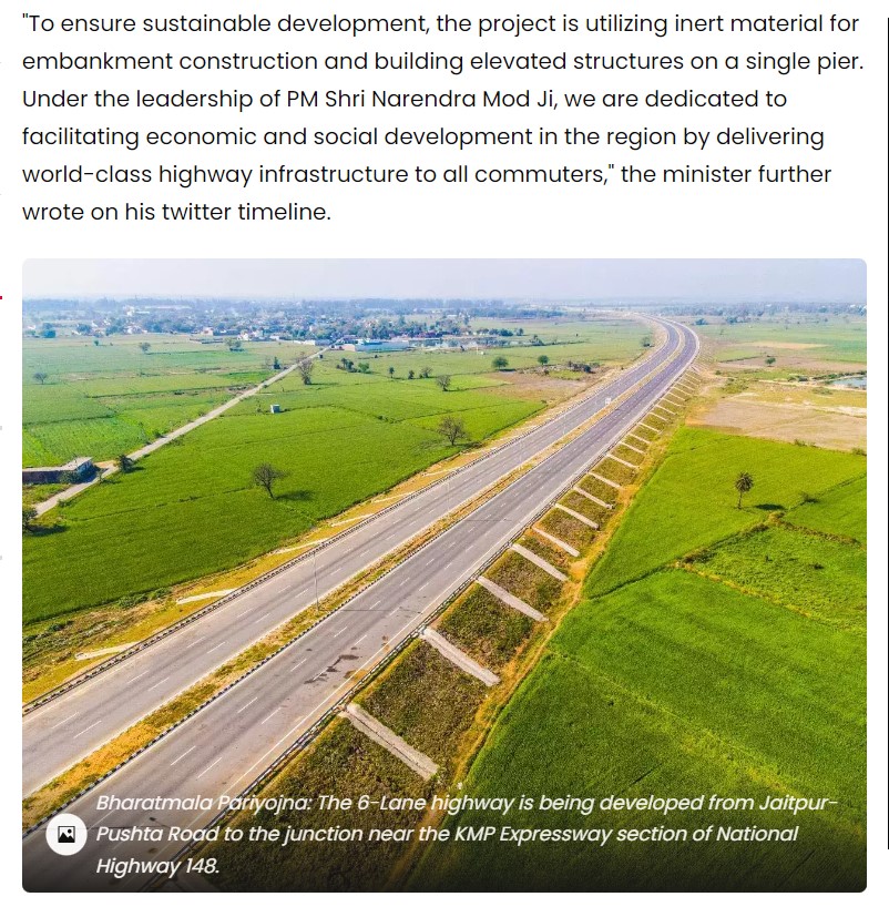 Screen grab of Times Now's report