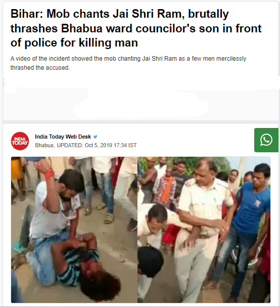 மதப்பிரச்சாரம் செய்த கிறித்தவரை இந்துத்வா கும்பல் கொடூரமாக தாக்கியதாக பரவும் வீடியோத் தகவல்