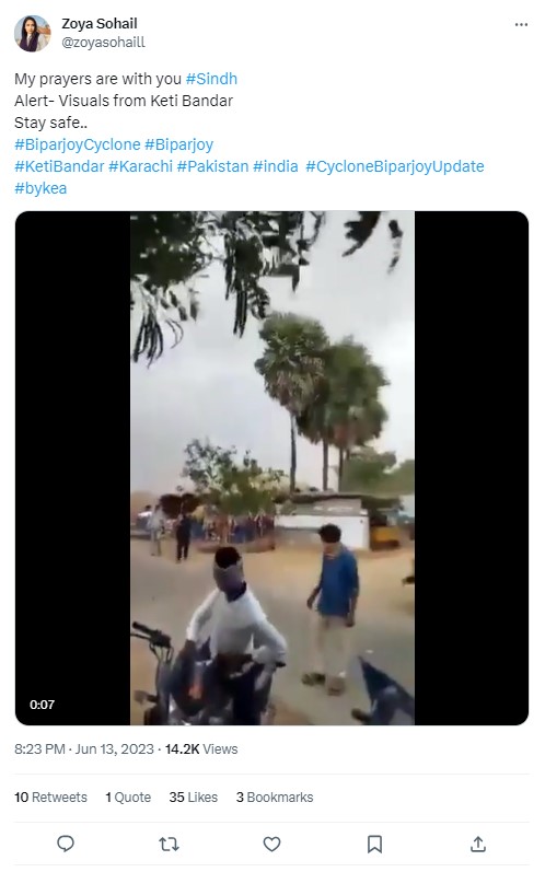 ಬಿಪರ್ ಜಾಯ್ ಚಂಡಮಾರುತದ ಪರಿಣಾಮ ತೋರಿಸಲು ಹಳೆಯ, ಸಂಬಂಧವೇ ಇಲ್ಲದ ವೀಡಿಯೋಗಳ ಬಳಕೆ!