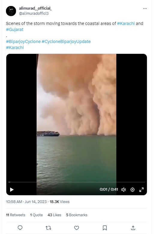 ಬಿಪರ್ ಜಾಯ್ ಚಂಡಮಾರುತದ ಪರಿಣಾಮ ತೋರಿಸಲು ಹಳೆಯ, ಸಂಬಂಧವೇ ಇಲ್ಲದ ವೀಡಿಯೋಗಳ ಬಳಕೆ!