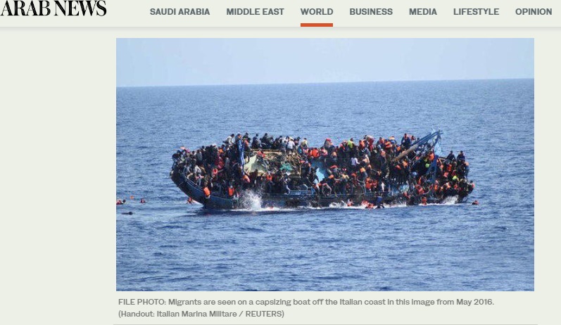 2016 photo of capsized boat off Libya falsely linked to 2023 Greek boat disaster.
