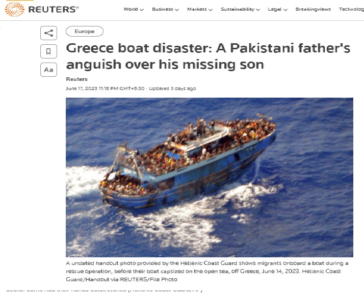 2016 photo of capsized boat off Libya falsely linked to 2023 Greek boat disaster.
