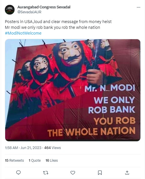 Anti-Modi posters