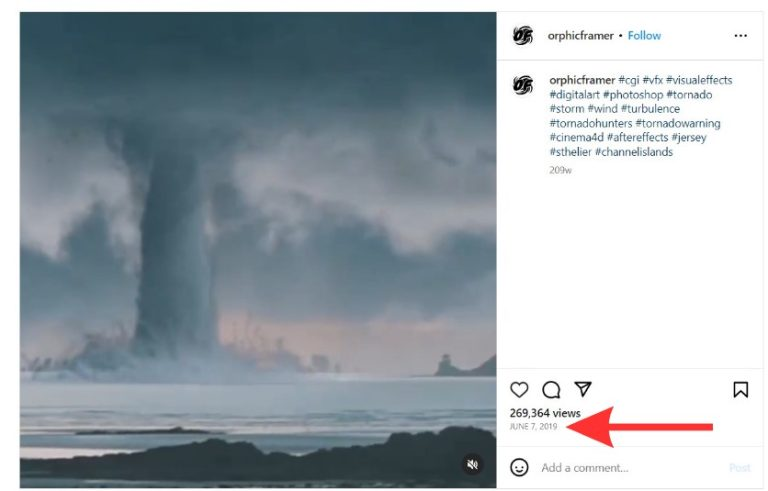 CGI ਸਿਮੂਲੇਸ਼ਨ ਵੀਡੀਓ ਨੂੰ ਸਾਈਕਲੋਨ ਬਿਪਰਜੋਏ ਨਾਲ ਜੋੜਕੇ ਕੀਤਾ ਵਾਇਰਲ