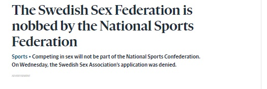 શું સ્વીડને સેક્સને એક રમત તરીકે જાહેર કરી છે? જાણો શું છે સત્ય