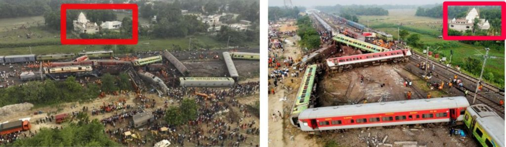 ਬਾਲਾਸੋਰ ਵਿੱਚ ਰੇਲ ਹਾਦਸੇ ਵਾਲੀ ਥਾਂ ਦੇ ਨੇੜੇ ਮਸਜਿਦ ਮੌਜੂਦ ਹੈ