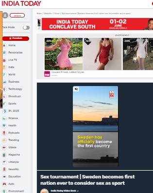 'स्वीडनला कलंकित करण्यासाठी खोटी माहिती', स्वीडनने सेक्सला एक खेळ म्हणून घोषित केल्याच्या रिपोर्टवर देशातील मुख्य क्रीडा संस्थेचा खुलासा