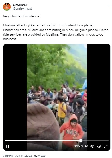 Newschecker’s investigation found that a communal angle was given to the viral video of a brawl between devotees and mule handlers at Kedarnath.