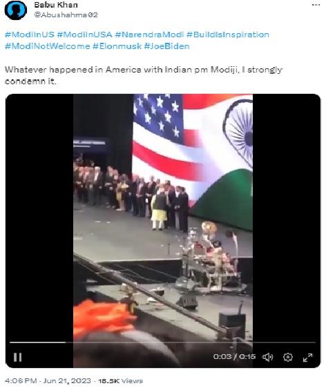 A video of the 2019 ‘Howdy Modi’ event in Houston, Texas has been falsely linked to PM Narendra Modi’s 2023 state visit to the US.