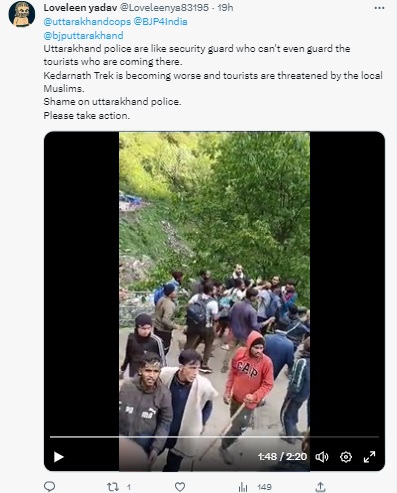 Newschecker’s investigation found that a communal angle was given to the viral video of a brawl between devotees and mule handlers at Kedarnath.