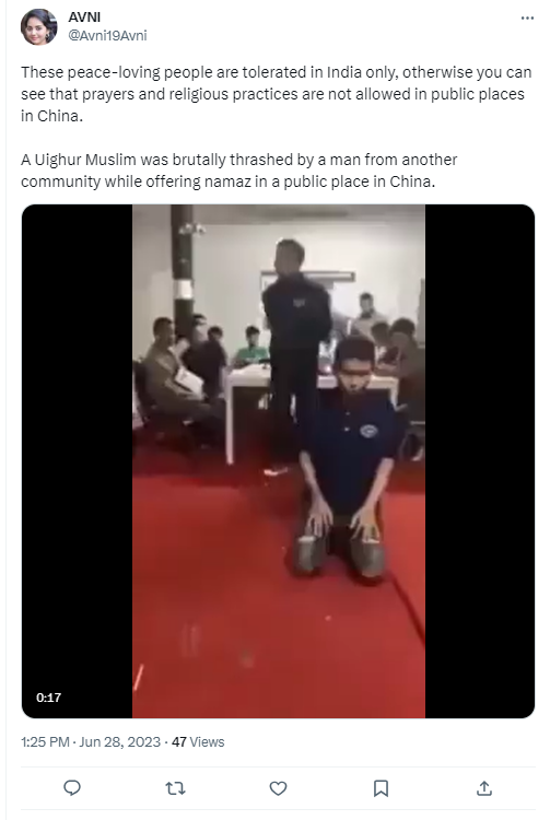 Namaz in public place