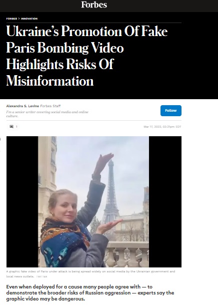 A CGI video released by Ukraine last year, which was created by a French film-maker, as an awareness message during the Russia war has been falsely claimed to be real footage of airstrikes in Paris.