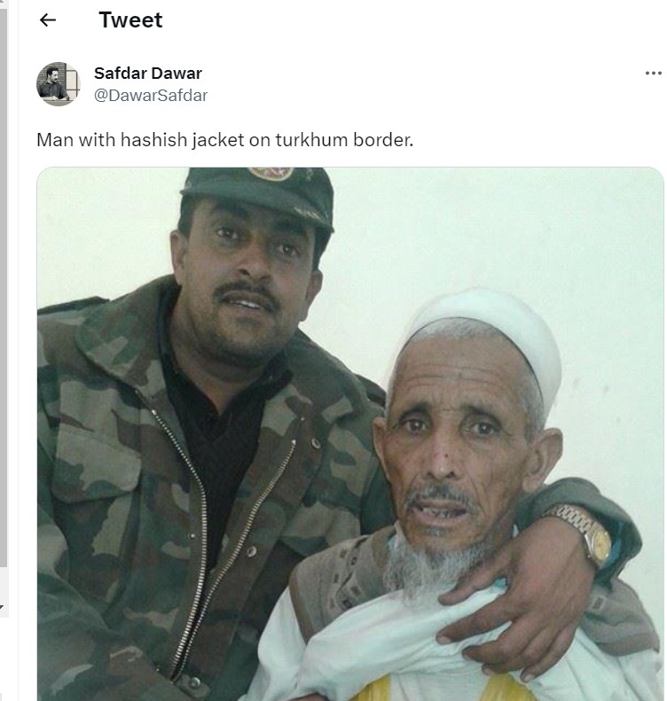 Tweet by Safdar Dawar