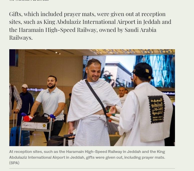 Screen shot of Arab News