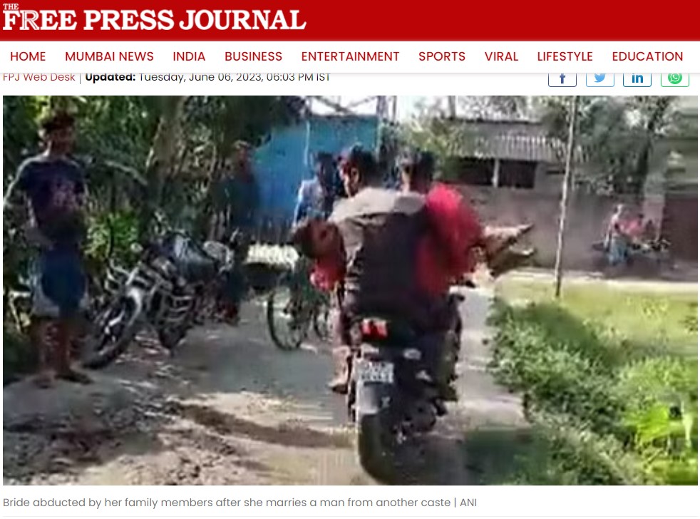 photo and caption in Free press journal