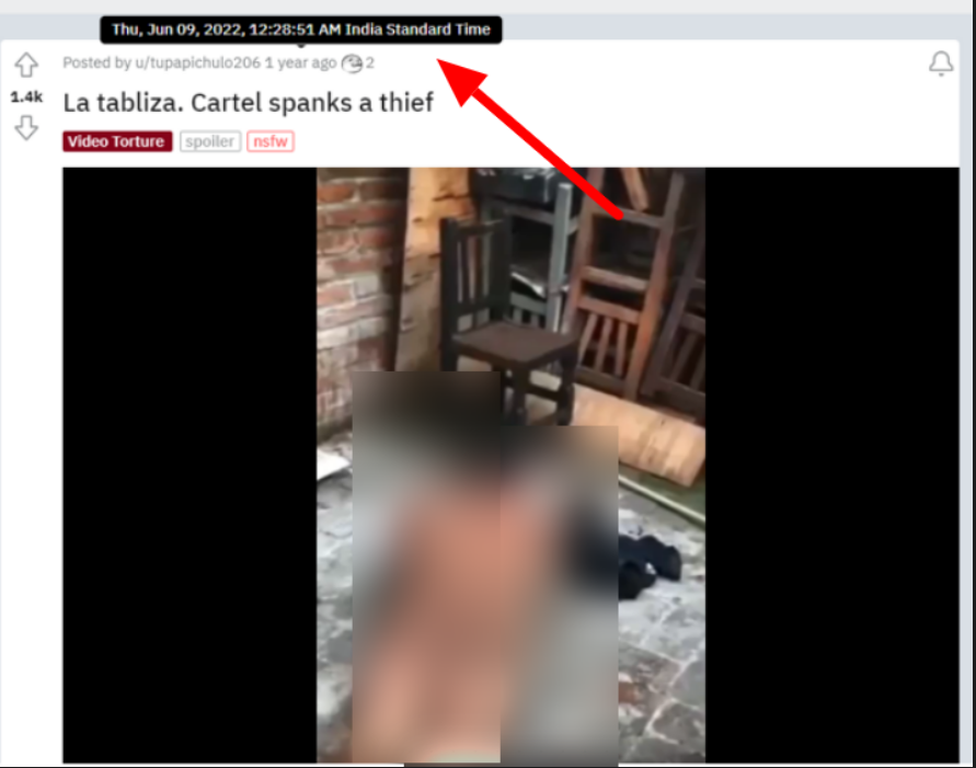 Screengrab from Reddit