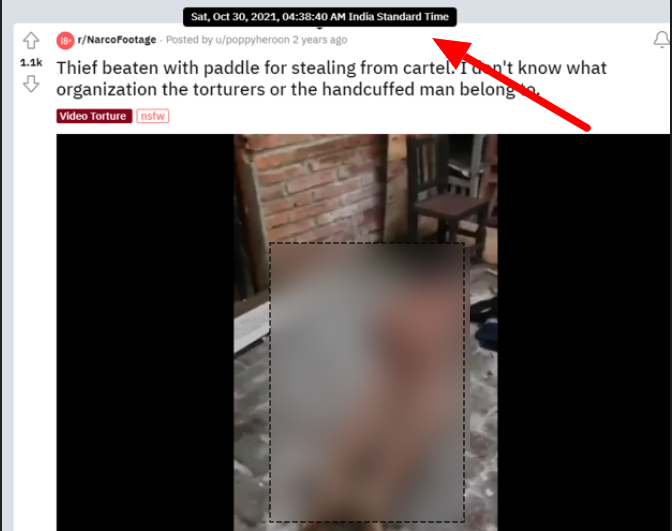 Screengrab from Reddit