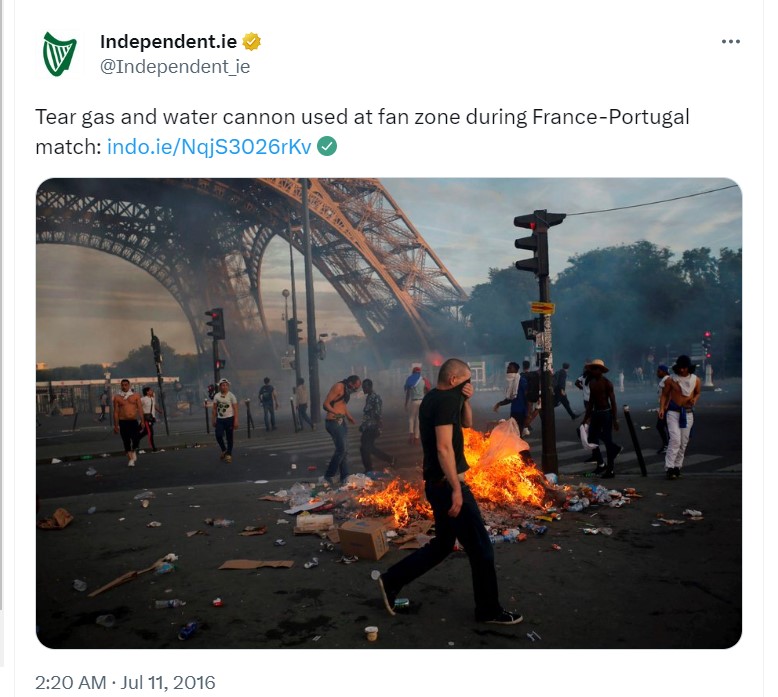 Tweet by Independent