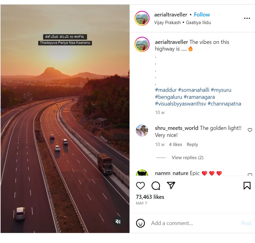 Instagram post by aerialtraveller