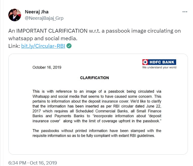 NeerajBajaj_Grp's Tweet