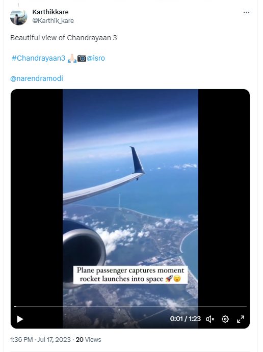 ಚಂದ್ರಯಾನ 3 ಉಡಾವಣೆ ಎಂದು ತೋರಿಸಲು ಹಂಚಿಕೊಂಡ ವೈರಲ್ ವೀಡಿಯೋಗಳ ಅಸಲಿಯತ್ತೇನು? 