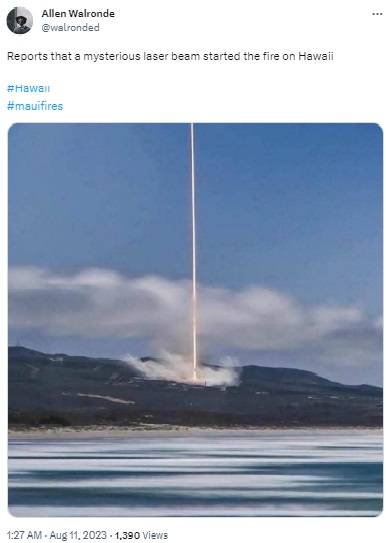 Viral images are of unrelated events from 2018. One image is most likely of a cold-weather phenomenon after a meteor strike in Michigan, while the other is of a SpaceX rocket launch in the same year.