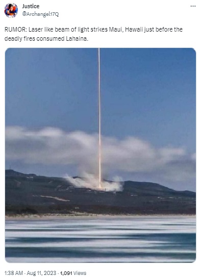 Viral images are of unrelated events from 2018. One image is most likely of a cold-weather phenomenon after a meteor strike in Michigan, while the other is of a SpaceX rocket launch in the same year.