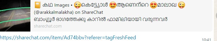 Post going viral in sharechat