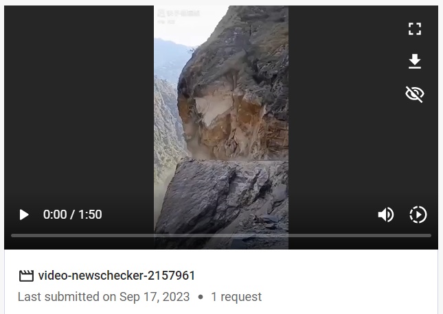 Mountain Collapses On Highway In Tibet? No, Video Compilation Shared With False Claim