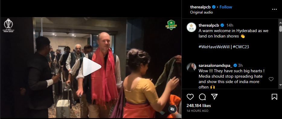 Fact Check: ಪಾಕಿಸ್ಥಾನ ಕ್ರಿಕೆಟಿಗರಿಗೆ ಕೇಸರಿ ಶಾಲುಗಳನ್ನು ಮಾತ್ರವೇ ಹಾಕಿ ಸ್ವಾಗತಿಸಲಾಯಿತು, ಎನ್ನುವುದು ನಿಜವೇ?