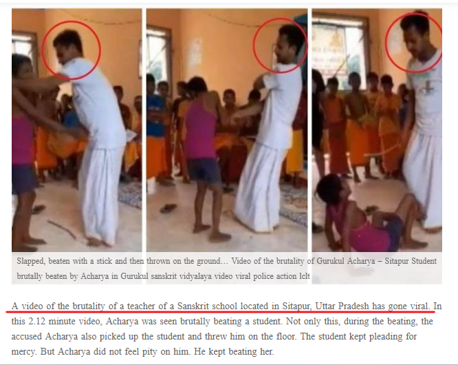 RSS பயிற்சி முகாமில் குழந்தைகள் சித்ரவதை செய்யப்படுவதாக பரவும் வீடியோத்தகவல்