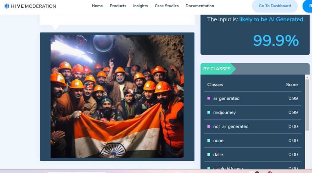 Fact Check: ಉತ್ತರಾಖಂಡದ ಸುರಂಗದಲ್ಲಿ 41 ಕಾರ್ಮಿಕರನ್ನು ರಕ್ಷಿಸಿದ ತಂಡವೆಂದು ಎಐ ಚಿತ್ರ ವೈರಲ್