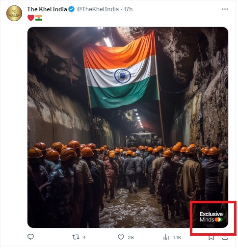 उत्तराखंड रेस्क्यू: बोगद्यात अडकलेल्या ४१ कामगारांना वाचवणारी टीम म्हणून एआयने जनरेट केलेली इमेज होतेय शेयर