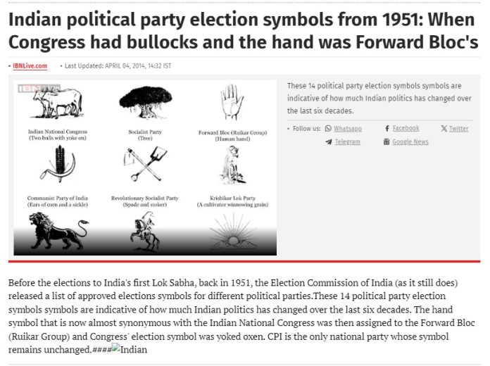 Fact Check: ಕಾಂಗ್ರೆಸ್ ಚಿಹ್ನೆ ಇಸ್ಲಾಮಿನ ಮೂಲದ್ದೇ, ಇಲ್ಲ ವೈರಲ್‌ ಕ್ಲೇಮ್‌ ಸುಳ್ಳು 