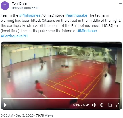  ਭੁਚਾਲ ਦੀਆਂ ਹਨ