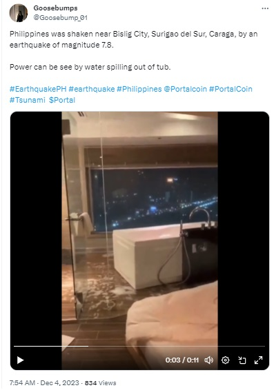 ਵੀਡੀਓ ਫਿਲੀਪੀਨਜ਼ 'ਚ ਹਾਲ ਵਿੱਚ ਆਏ ਭੁਚਾਲ ਦੀਆਂ ਹਨ