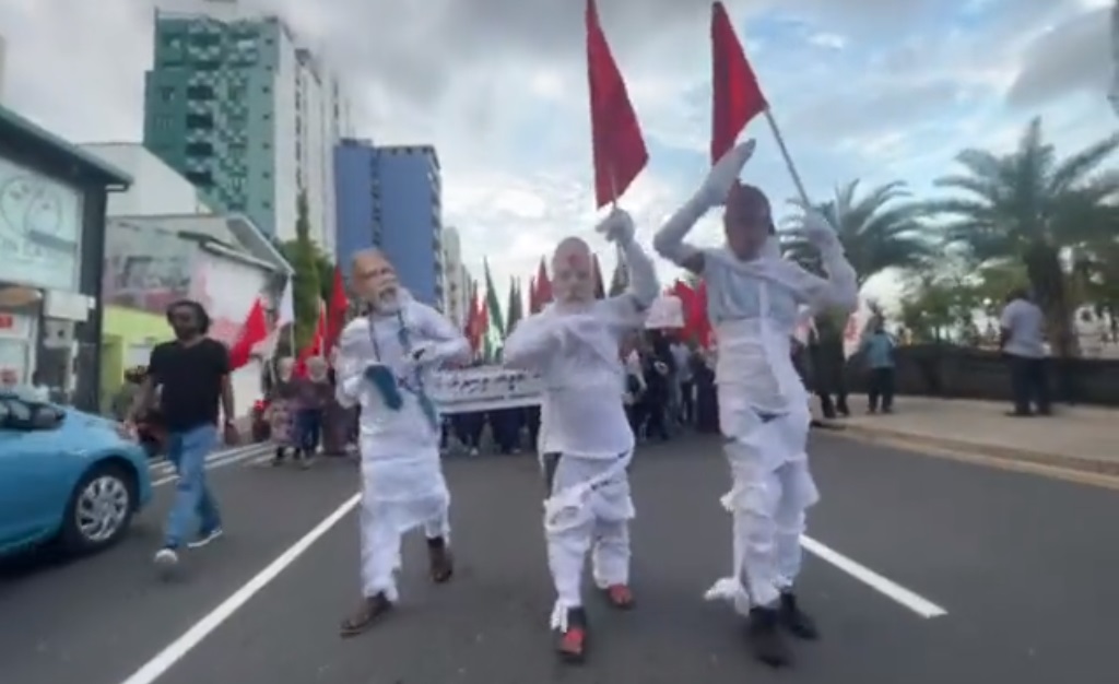 मालदीवमध्ये पंतप्रधान नरेंद्र मोदी यांच्या विरोधात झालेल्या निदर्शनाचा जुना व्हिडिओ सध्याचा म्हणून व्हायरल