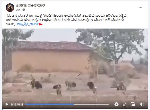 Fact Check: ಕರಡಿಗಳ ಹಿಂಡು ಅಯೋಧ್ಯೆ ತಲುಪಿದೆ ಎಂದ ವೈರಲ್‌ ವೀಡಿಯೋ ಮಧ್ಯಪ್ರದೇಶದ್ದು!